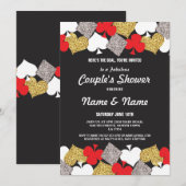 Invitation Couples ShowFiançailles Las Vegas Casino Party (Devant / Derrière)