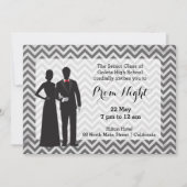 Invitation Couples Silhouette Tableau Noir (Devant)