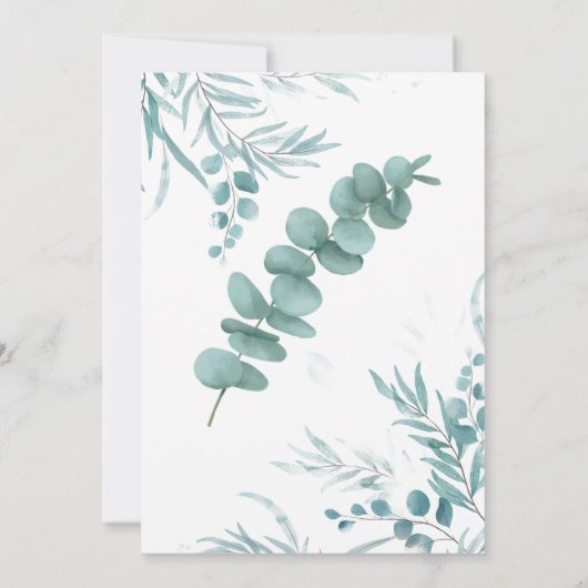 Invitation Couples Verdure Wedding shower Eucalyptus (Dos)