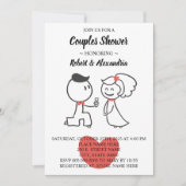 Invitation Couples Wedding shower Mariage Couple  (Devant)