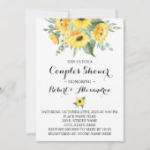 Invitation Couples Wedding shower Tournesols Verdure (Devant)