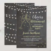 Invitation Coups de coeur à la fête de la retraite Champagne (Devant / Derrière)