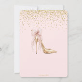 Invitation Couquette Blush Ruban Arc Mode Talon Sweet 16 (Dos)