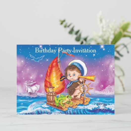 Invitation Courageux marin (Debout devant)