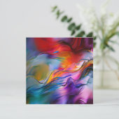 Invitation "Courants chromatiques" Abstrait contemporain (Debout devant)