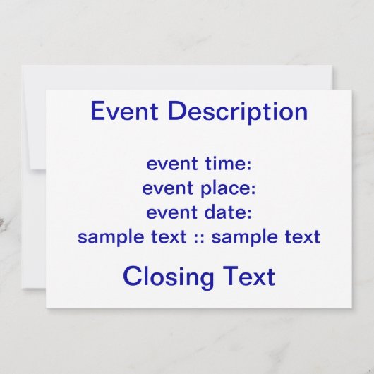 Invitation Courbe (Dos)