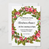 Invitation Courbe de fruits de Noël (Devant)