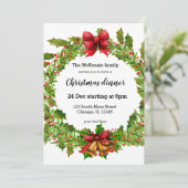 Invitation Courbe de fruits de Noël (Debout devant)