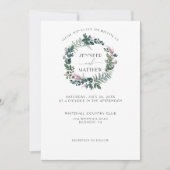 Invitation Courlande de Bourgogne et de forêt verte| (Devant)