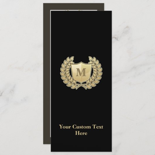 Invitation Couronne avec bouclier (Devant / Derrière)