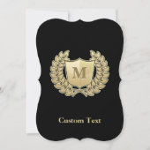 Invitation Couronne avec bouclier (Devant)