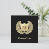 Invitation Couronne avec bouclier (Debout devant)