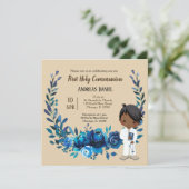 Invitation Couronne bleue de la Sainte Communion (Debout devant)