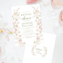 Couronne Bohème Fleurie Rose Tendue pour la Mariée