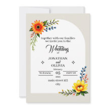 Couronne botanique jaune orange