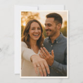 Invitation Couronne classique Monogram Laurel avec Mariage ph (Dos)