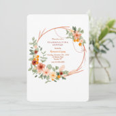 Invitation Couronne d'automne (Debout devant)