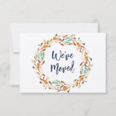 Invitation couronne d'automne rustique nouvelle adresse faire (Devant)