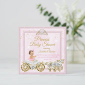Invitation Couronne de Bain de Princesse Calèche Rose (Debout devant)