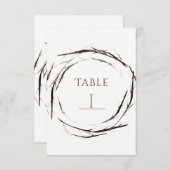 Invitation Couronne de bâtons rustiques Branches Numéro de ta (Devant / Derrière)