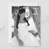 Invitation Couronne de cœur de princesse Glam Gold pour anniv (Dos)