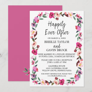 Invitation Couronne de conte de fées romantique pour mariage 