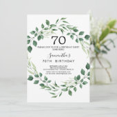 Invitation Couronne de diamant de verdure estivale 70e annive (Debout devant)