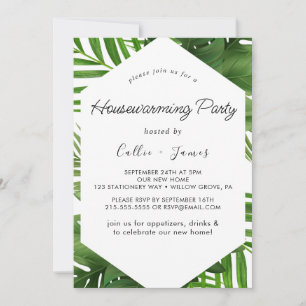 Invitation Couronne de diamants de verdure estivale Fête de p