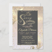Invitation Couronne de diamants doux Savvy Dix-sept (Devant)
