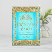 Invitation Couronne de fête d'anniversaire de princesse sarce (Debout devant)