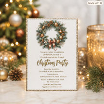 Couronne de fête pour la soirée de Noël de l'entre