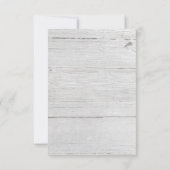 Invitation Couronne de feuilles botaniques et de bois rustiqu (Dos)