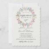 Invitation Couronne de feuilles d'eucalyptus botanique pour d (Devant)