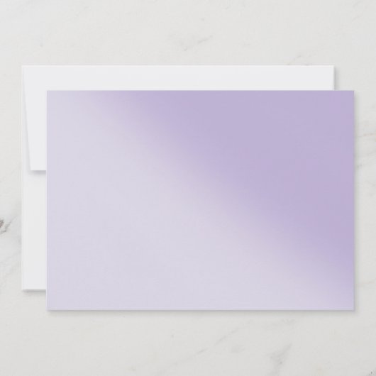 Invitation Couronne de fleurs de lilas violet Quinceañera Pap (Dos)