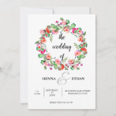 Invitation Couronne de fleurs pour toutes occasions (Devant)