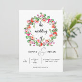 Invitation Couronne de fleurs pour toutes occasions (Debout devant)