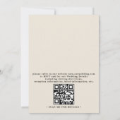 Invitation Couronne de fleurs sauvages Fleurs rouges Code QR  (Dos)