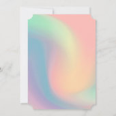 Invitation Couronne de glitter chic holographique pour une fê (Dos)