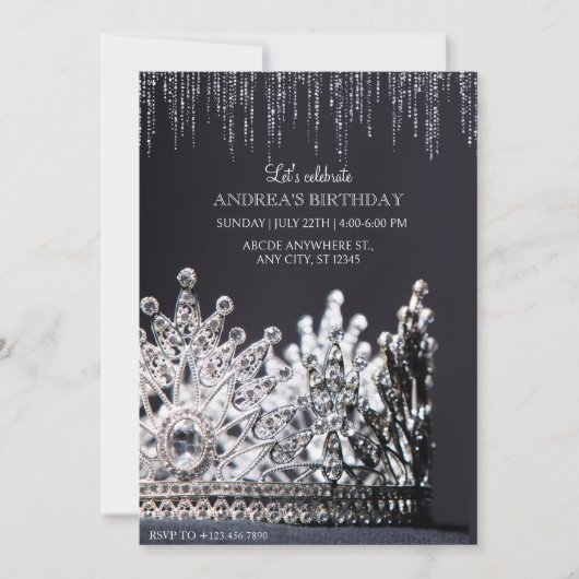 Invitation Couronne de la Reine  (Devant)