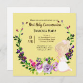 Invitation Couronne de la Sainte Communion * choisir la coule (Devant / Derrière)