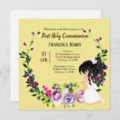 Invitation Couronne de la Sainte Communion * choisir la coule (Devant / Derrière)