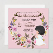 Invitation Couronne de la Sainte Communion * choisir la coule (Devant / Derrière)