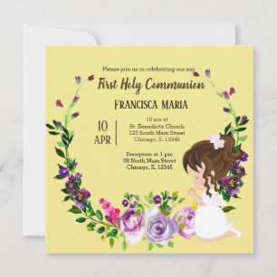 Invitation Couronne de la Sainte Communion * choisir la coule