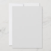 Invitation Couronne de mariage Aqua Rose (Dos)