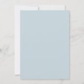 Invitation Couronne de mariage Azur Or (Dos)