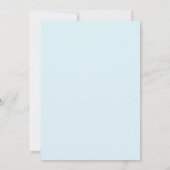Invitation Couronne de mariage Azure Aqua (Dos)