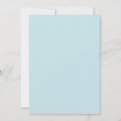 Invitation Couronne de mariage Azure Blush (Dos)