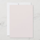 Invitation Couronne de mariage Blush Aqua (Dos)
