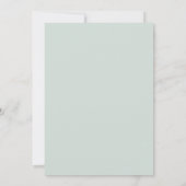Invitation Couronne de mariage Celadon Gold (Dos)
