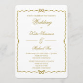 Invitation Couronne de mariage coquette (Devant)